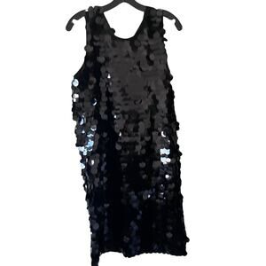MOMMYME Oversized Black Sequin Dress – M – NWT